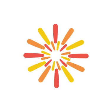 Havai fişek patlaması izole edilmiş simgeyi sıçrattı