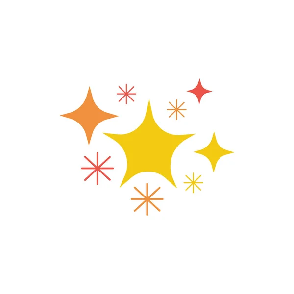 Fireworks explosion of stars icon — 스톡 벡터
