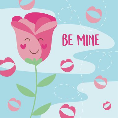 Rose Kawaii ile Sevgililer Günü kartı