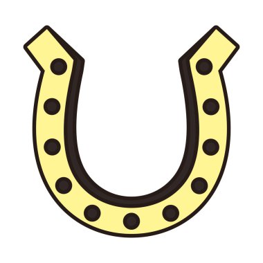 At nalı şanslı izole simgesi