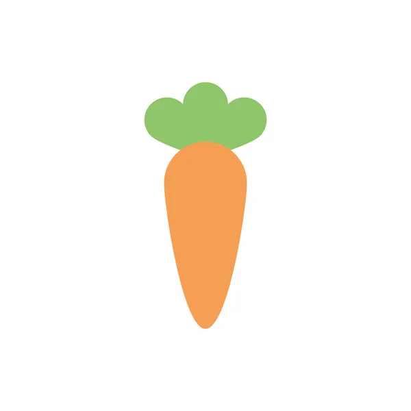 Fresh carrot vegetable isolated icon — Stock Vector