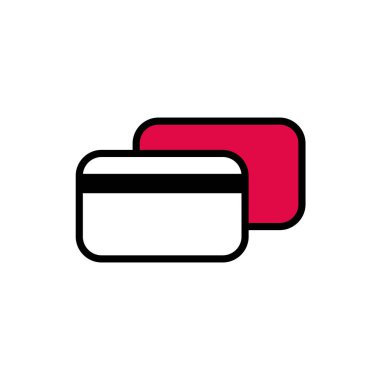 Kredi kartı ekommerce izole edilmiş simge