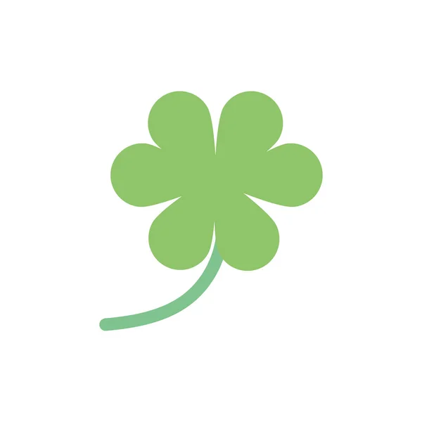 Clover leaf plant isolated icon — 스톡 벡터