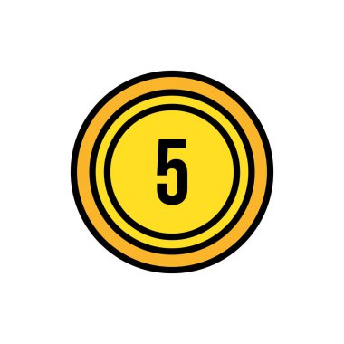 Bozuk para dolar izole edilmiş simgesi