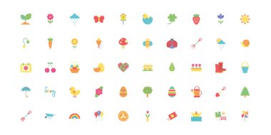 Bahar kümesi simgeleri demeti