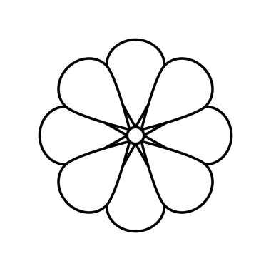 Şirin çiçek doğal izole edilmiş ikon