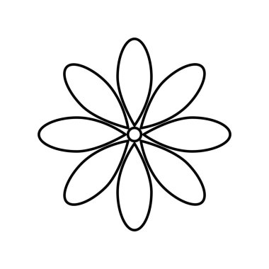 Şirin çiçek doğal izole edilmiş ikon