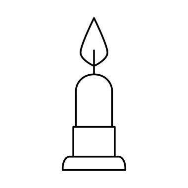 mum ışığı dekorasyonu izole edilmiş simge