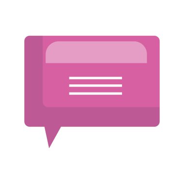 konuşma balonu iletişim izole simgesinin