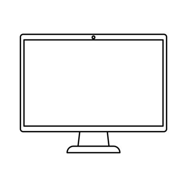 bilgisayar masaüstü cihaz yalıtılmış simge