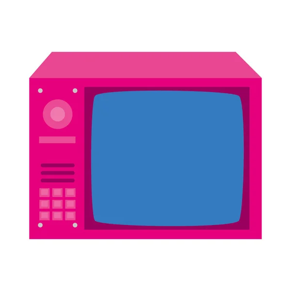 Tv 90年代复古风格孤立图标 — 图库矢量图片