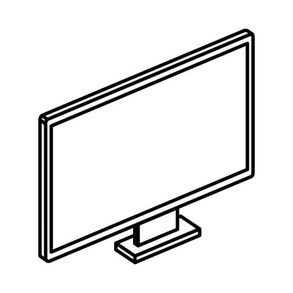 Μεμονωμένο εικονίδιο συσκευής επιφάνειας εργασίας υπολογιστή — Διανυσματικό Αρχείο