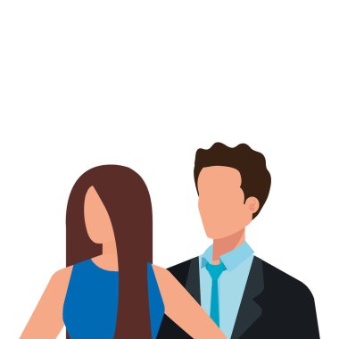 iş çift zarif avatar karakter