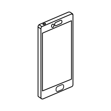 akıllı telefon aygıtı teknolojisi izole edilmiş simge