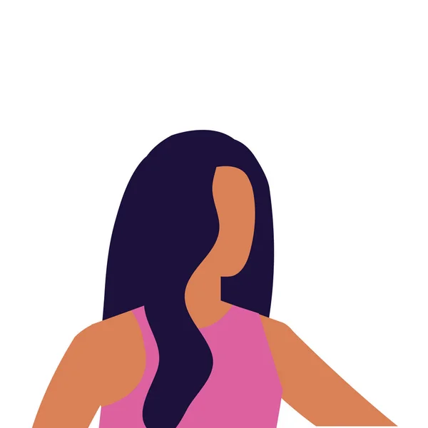 Mujer de negocios carácter avatar elegante — Vector de stock