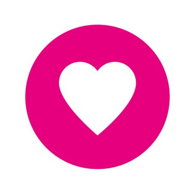 kalp sosyal medya tepkisi izole edilmiş simge