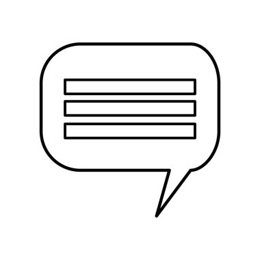 konuşma balonu iletişim izole simgesinin