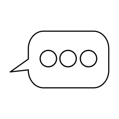 konuşma balonu iletişim izole simgesinin