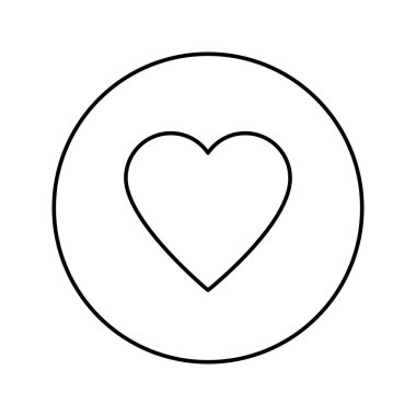 kalp sosyal medya tepkisi izole edilmiş simge