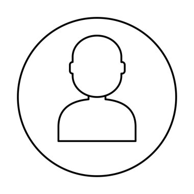 siluet kişi sosyal medya izole simge