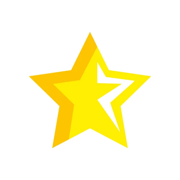 Star yellow color isolated icon — 스톡 벡터