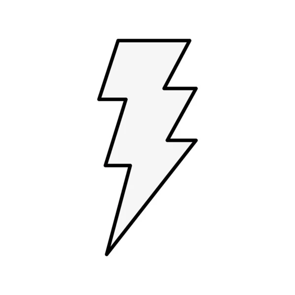 Ikona stylu pop art thunderbolt — Stockový vektor