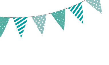 Dekorasyon süsleri izole edilmiş simge