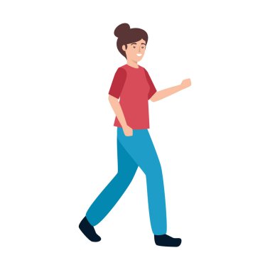 Genç kadın avatar karakter simgesi