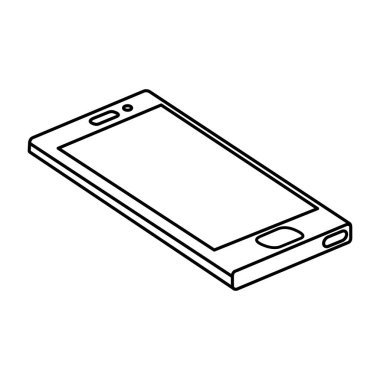 akıllı telefon aygıtı teknolojisi izole edilmiş simge