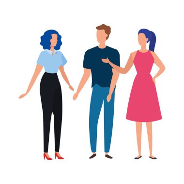 iş insanlar zarif avatar karakter