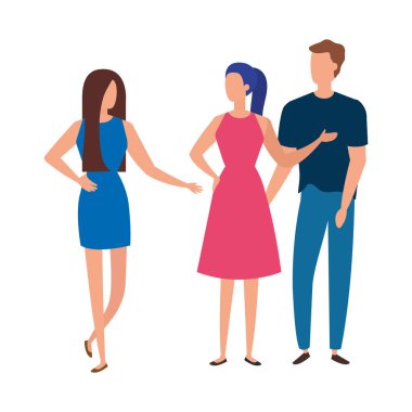 iş insanlar zarif avatar karakter