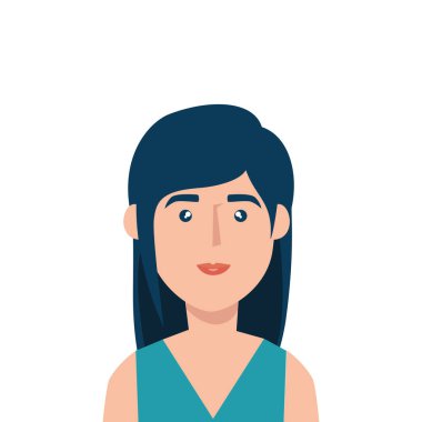 Genç kadın avatar karakter simgesi