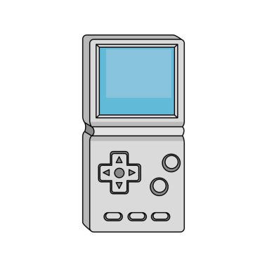 Video oyunu tutuşu 90 'ların stil izole simgesi