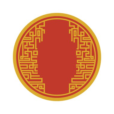 Çerçeve Çince izole edilmiş simge