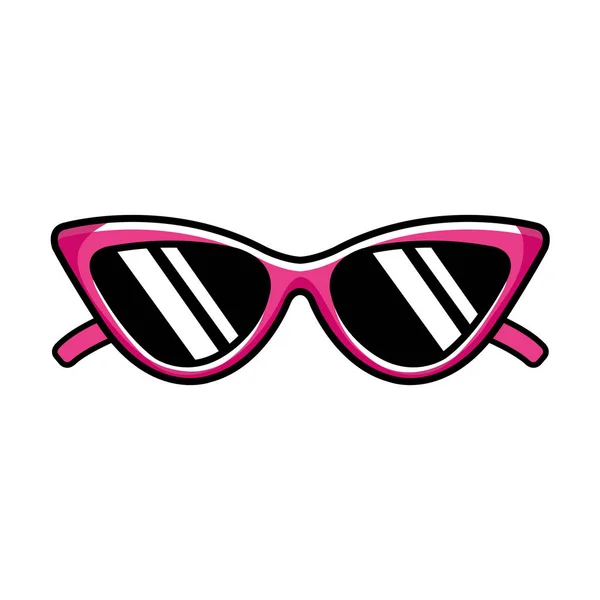 Óculos de sol ícone estilo pop arte — Vetor de Stock