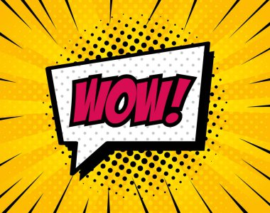 Konuşma baloncuğu pop sanat tarzında ifade