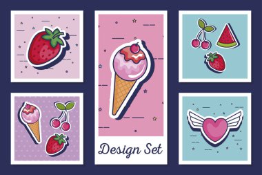 Simge tarzı pop sanatının tasarımları