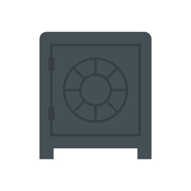 İzole edilmiş para kasası vektör tasarımı