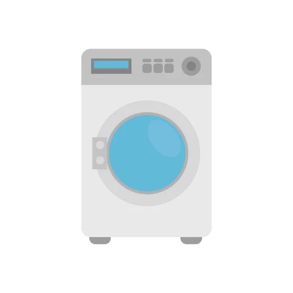 Progettazione vettoriale dell'elettrodomestico isolato della lavatrice — Vettoriale Stock