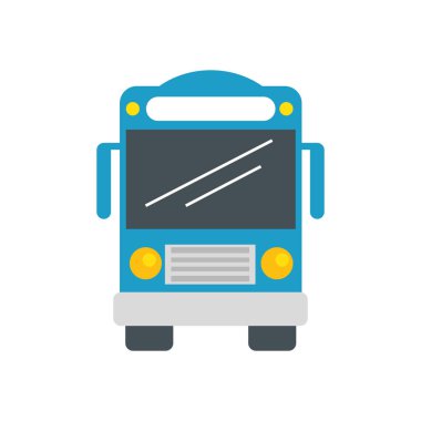 İzole edilmiş otobüs aracı vektör tasarımı