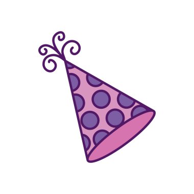 İzole parti şapka vektör tasarımı