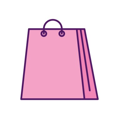 İzole edilmiş alışveriş çantası vektör tasarımı