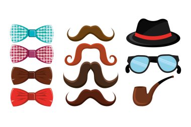 Bir çift yay ve aksesuar erkeksi