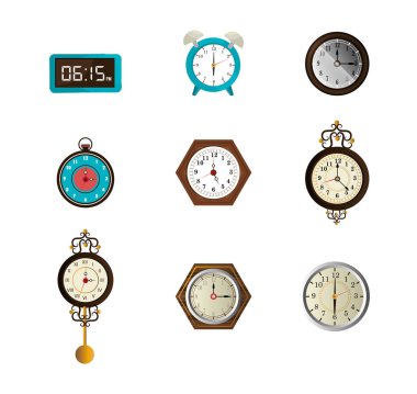 Saat demeti farklı simgeler