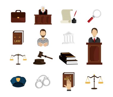 Hukuk yasaları ve adalet simgeleri