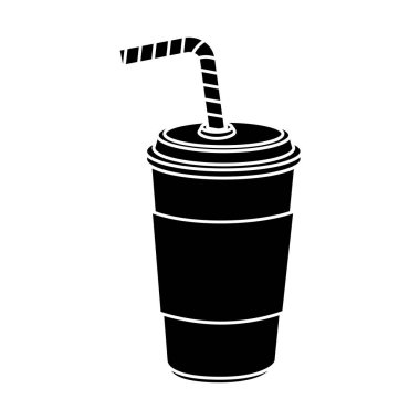 Lezzetli soda fast food ikonu