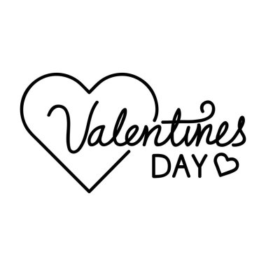 Sevgililer günü harfleri, kalp süslemeleri.