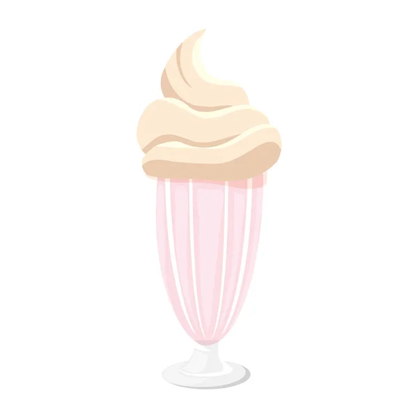Lezzetli milkshake ikonu — Stok Vektör