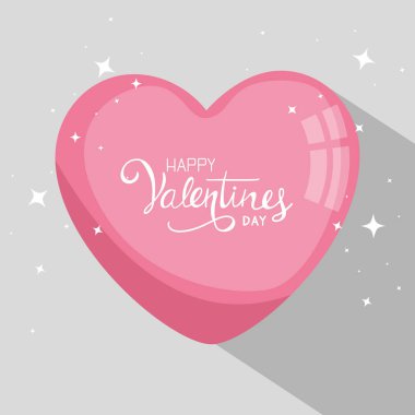 kalp ile mutlu sevgililer günü