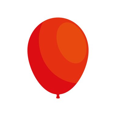 İzole edilmiş kırmızı balon vektör tasarımı